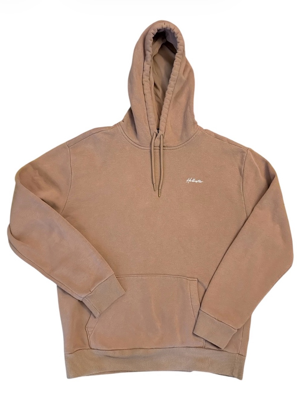 Hollister Men’s Hoodie in Tan, size M